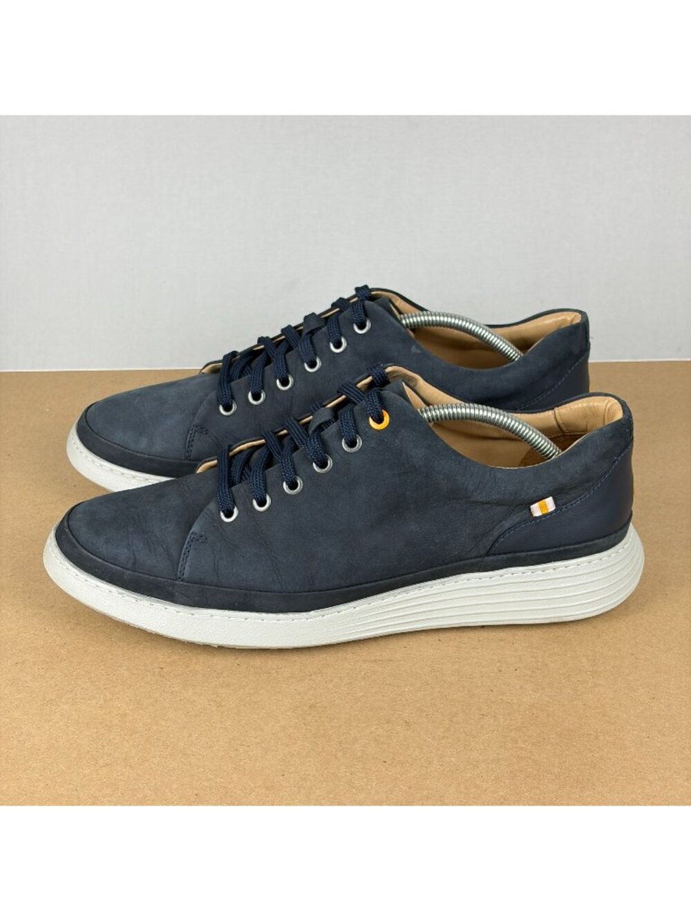 Samuel Hubbard Featherlight Fast Lace Oxford Sneakers Mens 11 Wide Blue Leather